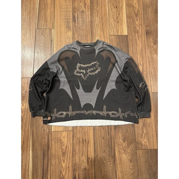 Fox x Cactus Jack Racing Jersey - Size L - Black - Travis Scott - Picture 1 of 8